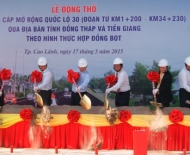 KSTK, cắm mốc GPMB & MLG Nâng cấp, mở rộng QL30 An Hữu-Cao Lãnh (Km1+200 - Km34+230), Tiền Giang & Đồng Tháp